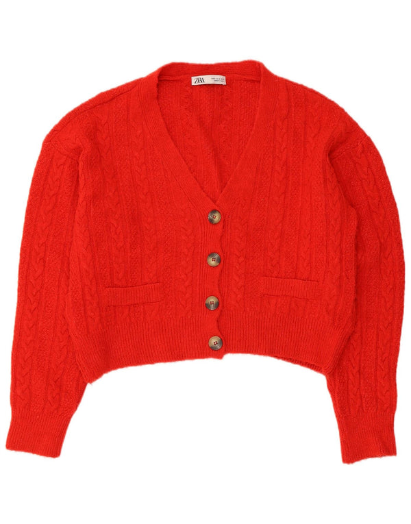Ζακέτα Zara Crop Oversized UK 10 Small Red