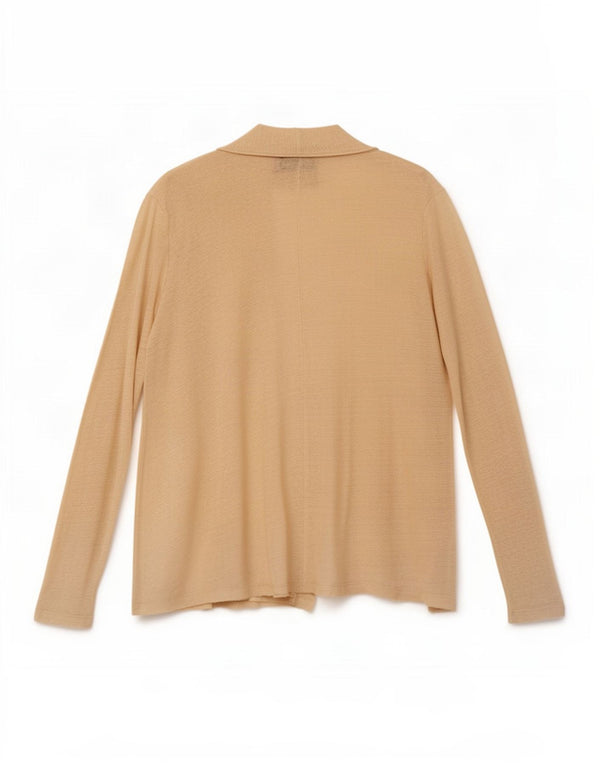 Zara Γυναικεία ανοιχτή ζακέτα UK 14 Large Beige Λευκά είδη