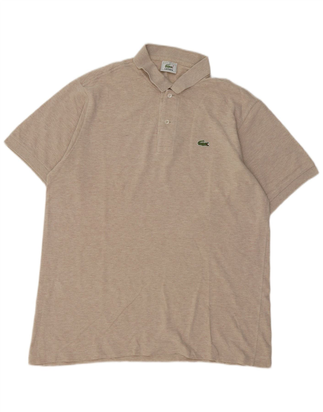 Ανδρικό πουκάμισο πόλο Lacoste, μέγεθος 6 XL, βαμβακερό μπεζ