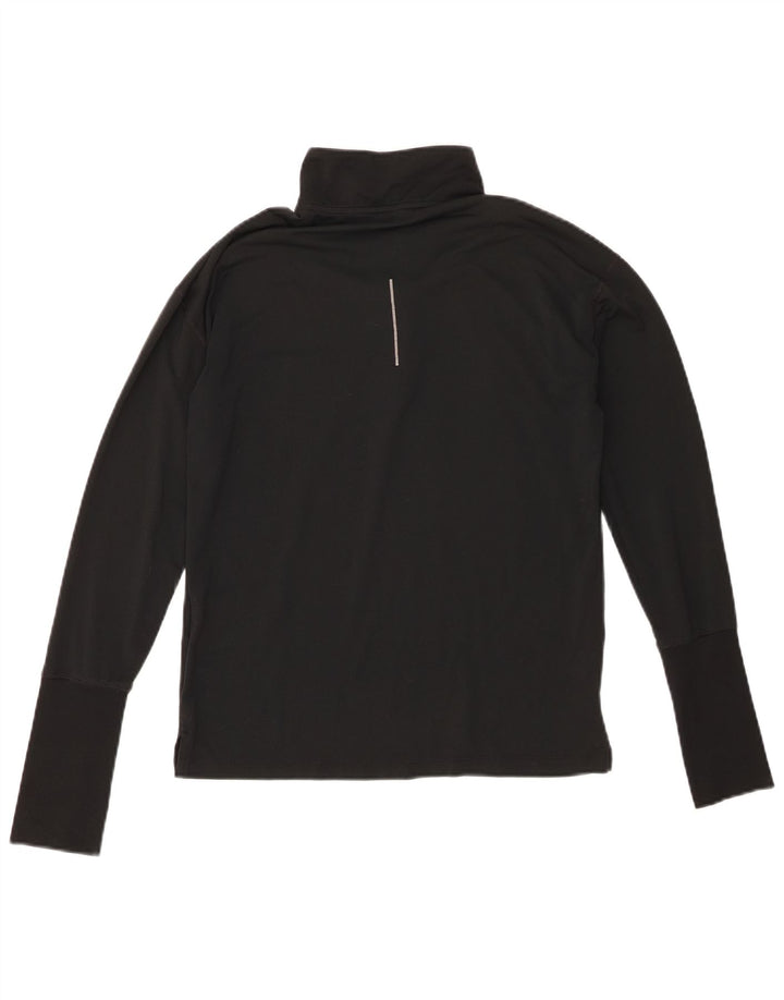 Γυναικεία φόρμα πουλόβερ με φερμουάρ Nike Dri Fit Top UK 6 XS Μαύρο πολυεστέρα