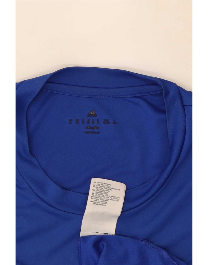 Adidas Ανδρικό T-Shirt Climalite Top XL Blue Polyester