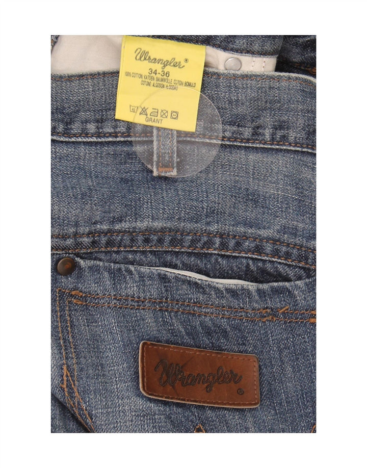 Ανδρικό τζιν Wrangler Grant Straight W34 L36 Μπλε βαμβακερό
