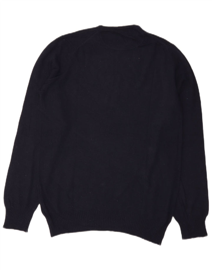 Ανδρικό πουλόβερ Zara Crew Neck Jumper Μεγάλο Navy Blue
