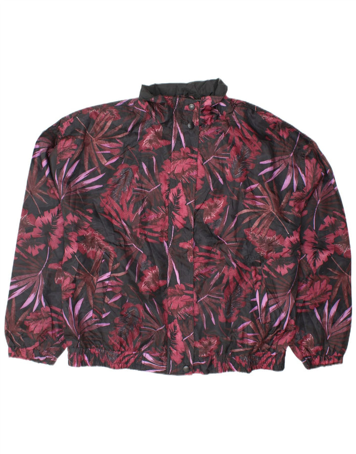 R&R Γυναικείο υπερμεγέθη Bomber Jacket UK 14/16 Μεγάλο πολύχρωμο φλοράλ