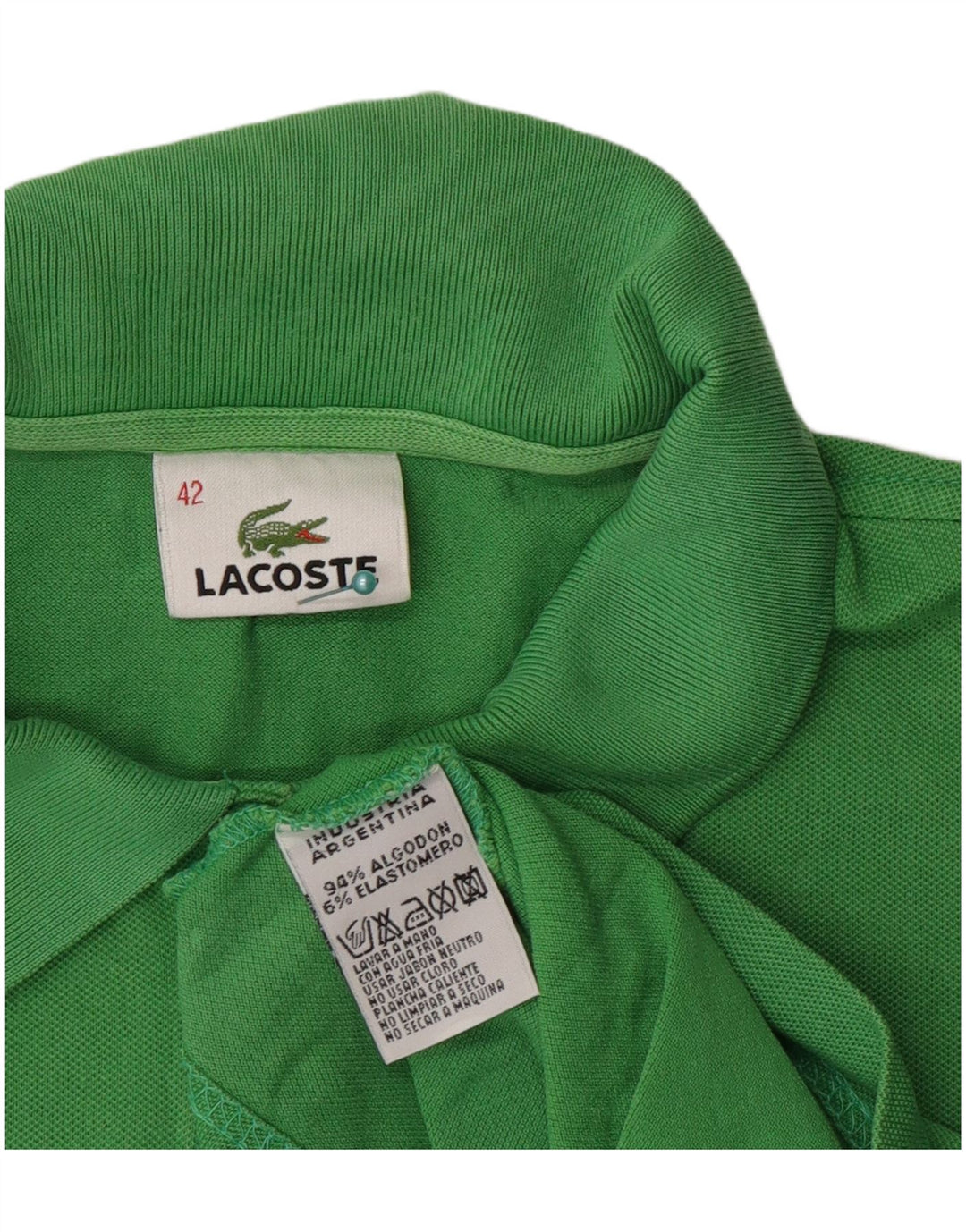 Γυναικείο πουκάμισο Polo Lacoste Νούμερο 42 Μεγάλο πράσινο βαμβακερό