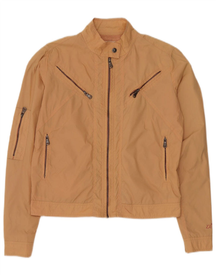 Zu Elements Γυναικείο Crop Bomber Jacket UK 10 Small Beige Polyamide