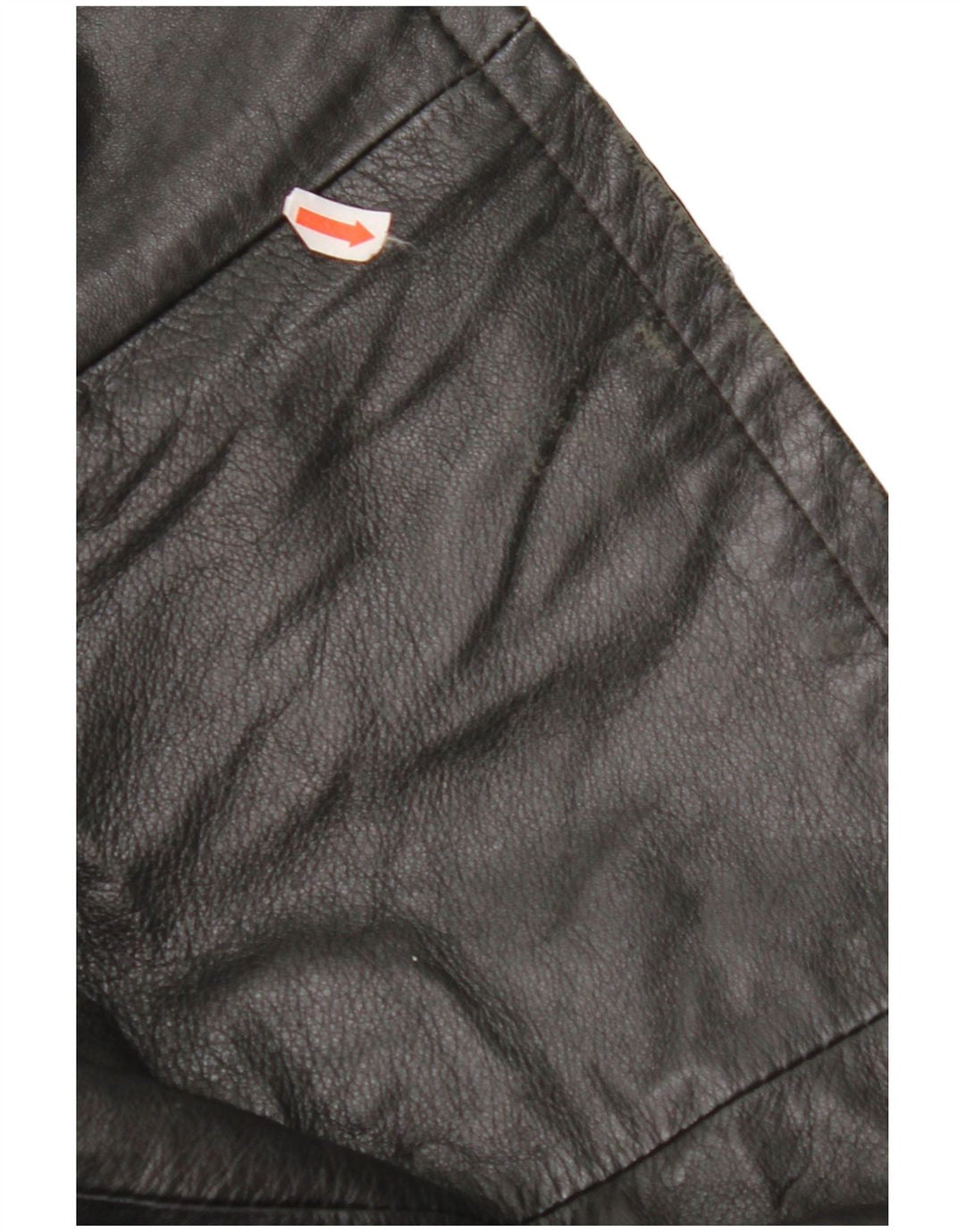 VINTAGE Γυναικείο Δερμάτινο Παλτό IT 48 XL Μαύρο