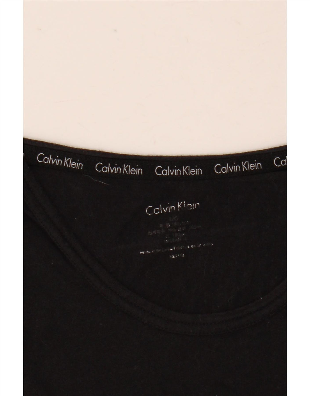 Γραφικό ανδρικό μπλουζάκι Calvin Klein Top Large Μαύρο