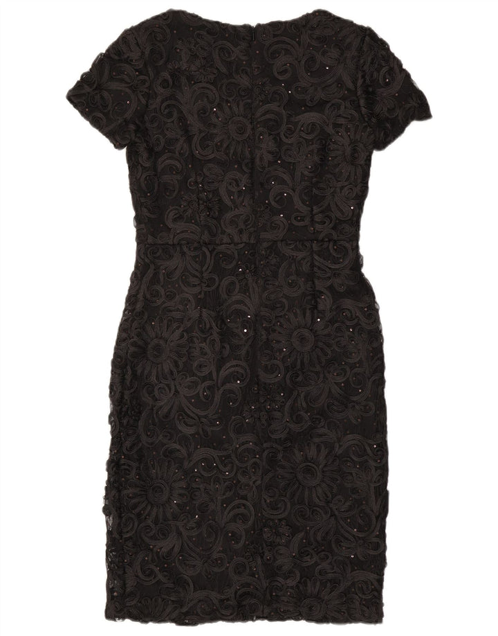 ΦΑΣΗ ΟΚΤΩ Γυναικείο φόρεμα με θήκη UK 10 Small Black Floral Polyester
