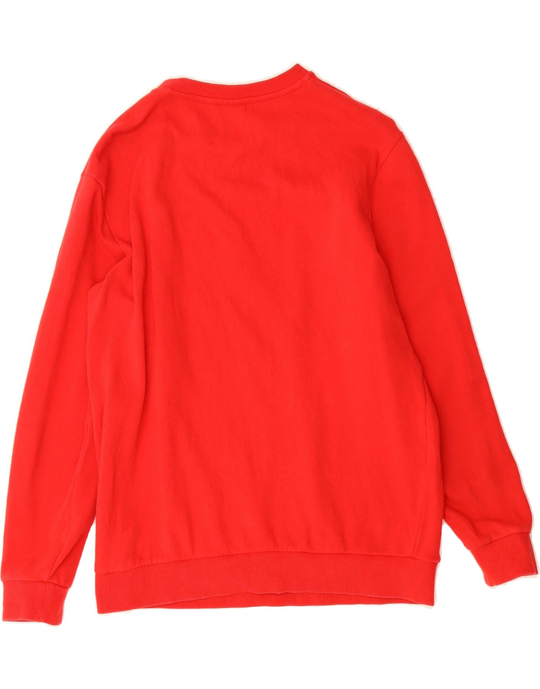 FILA Mens Graphic Sweatshirt Jumper Small Red Colourblock Polyester Vintage Fila and Second-Hand Fila from Messina Hembry 