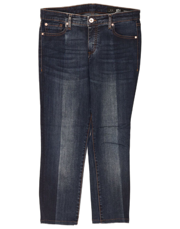ARMANI EXCHANGE Γυναικεία J01 Crop Super Skinny Jeans W29 L23 Navy Blue