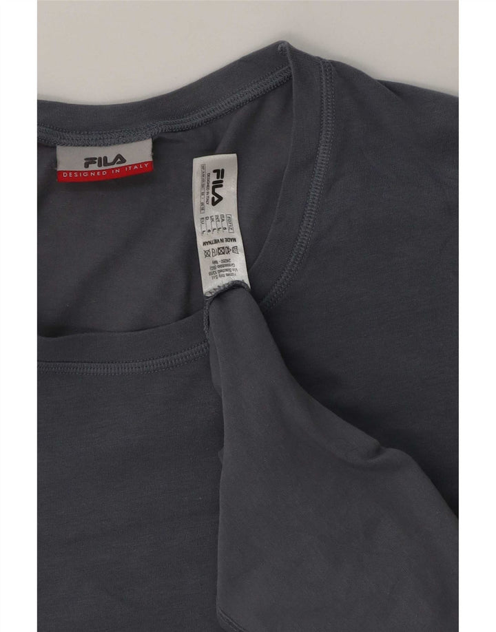Ανδρικό T-Shirt Fila Top μεγάλο μπλε βαμβακερό