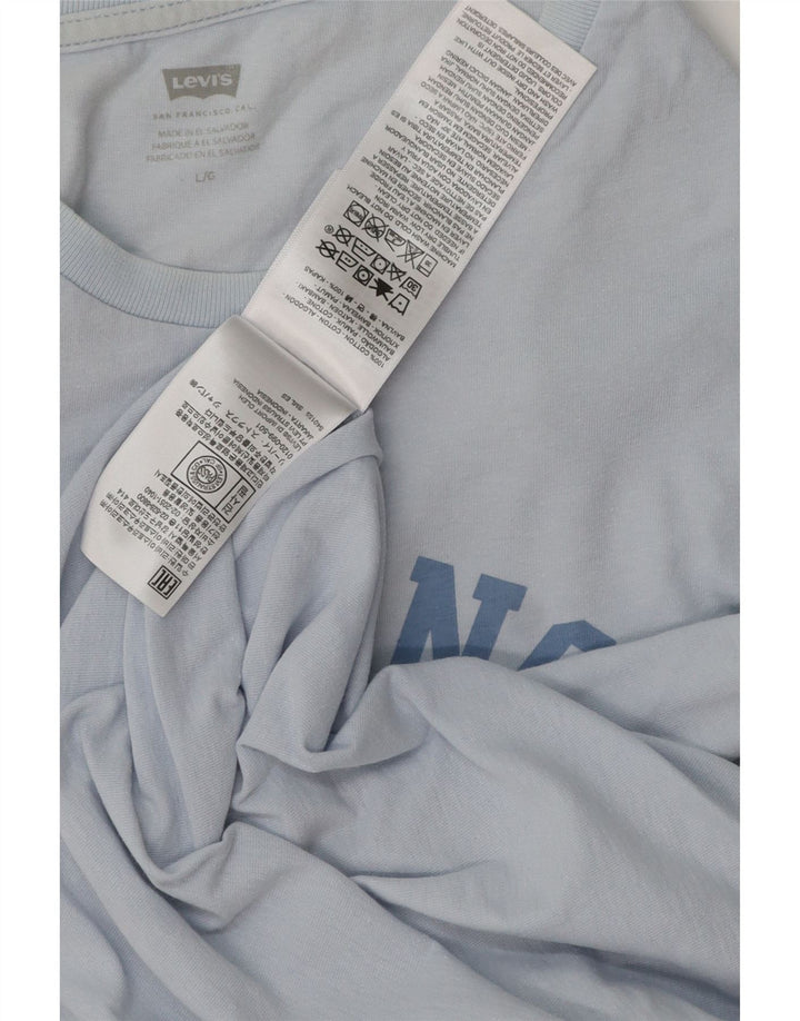 Ανδρικό γραφικό μπλουζάκι Levi's Top μεγάλο μπλε βαμβακερό