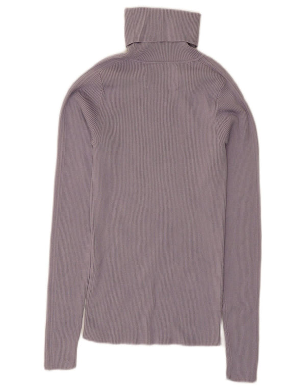 Calvin Klein Jeans Γυναικείο πουλόβερ με ρολό ρολό UK 4 XS Purple