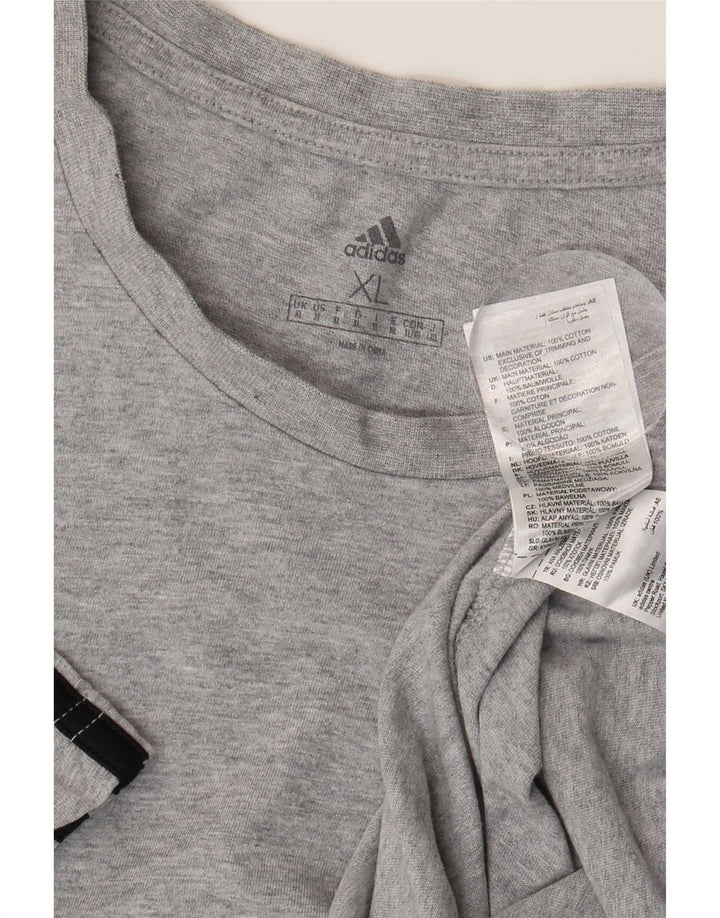 Ανδρικό T-Shirt Adidas Top XL Γκρι βαμβακερό