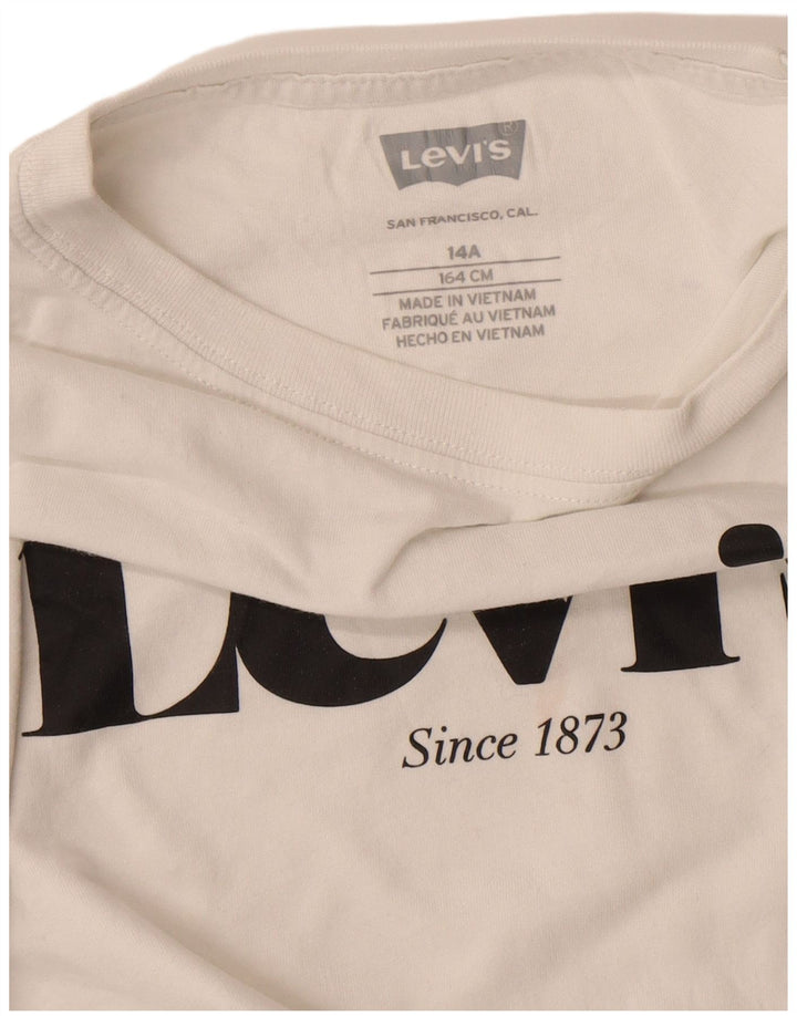 Levi's Boys Graphic T-Shirt Top 13-14 Years Λευκό
