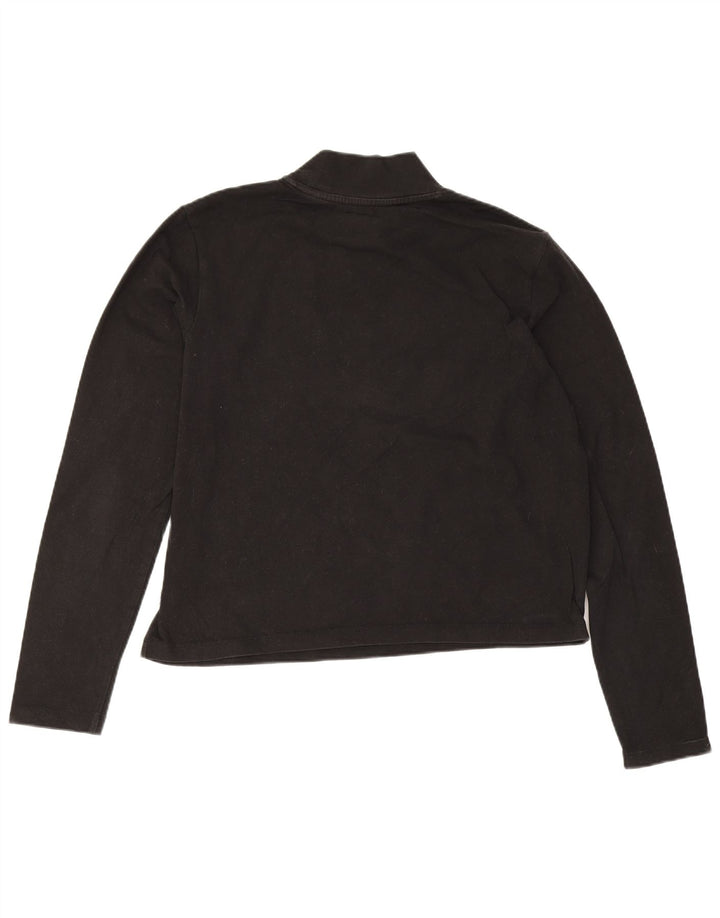 Puma Γυναικείο Crop Graphic Top Μακρυμάνικο UK 12 Medium Black