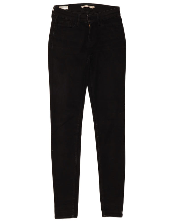 Levi's Womens 710 Super Skinny Jeans W27 L32 Μαύρο βαμβακερό