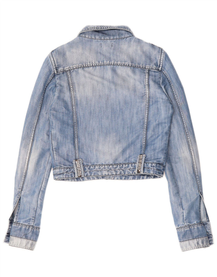 Γυναικείο τζιν μπουφάν TOY G Crop UK 12 Medium Blue