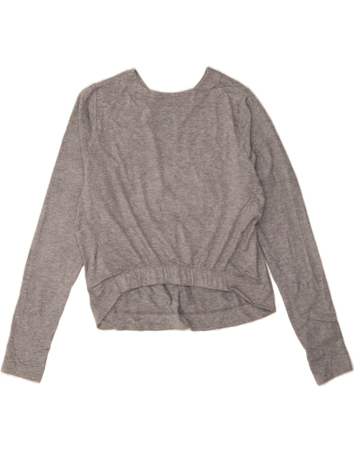 NIKE Womens Crop Graphic Sweatshirt Jumper UK 16 Large Grey Polyester Vintage Nike and Second-Hand Nike from Messina Hembry 