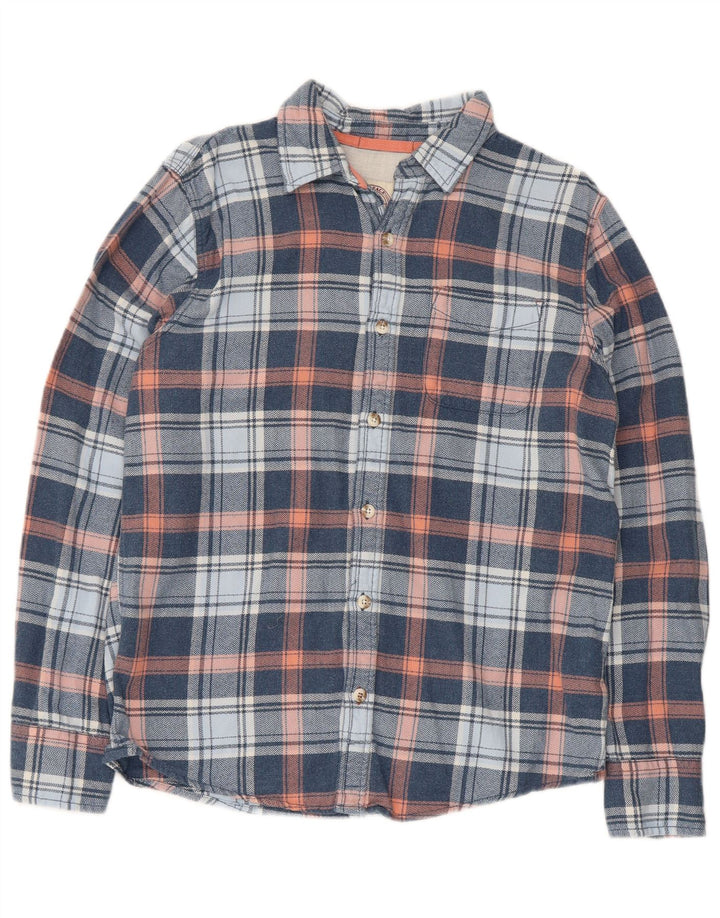 Ανδρικό φανελένιο πουκάμισο Fat Face Small Blue Check Cotton
