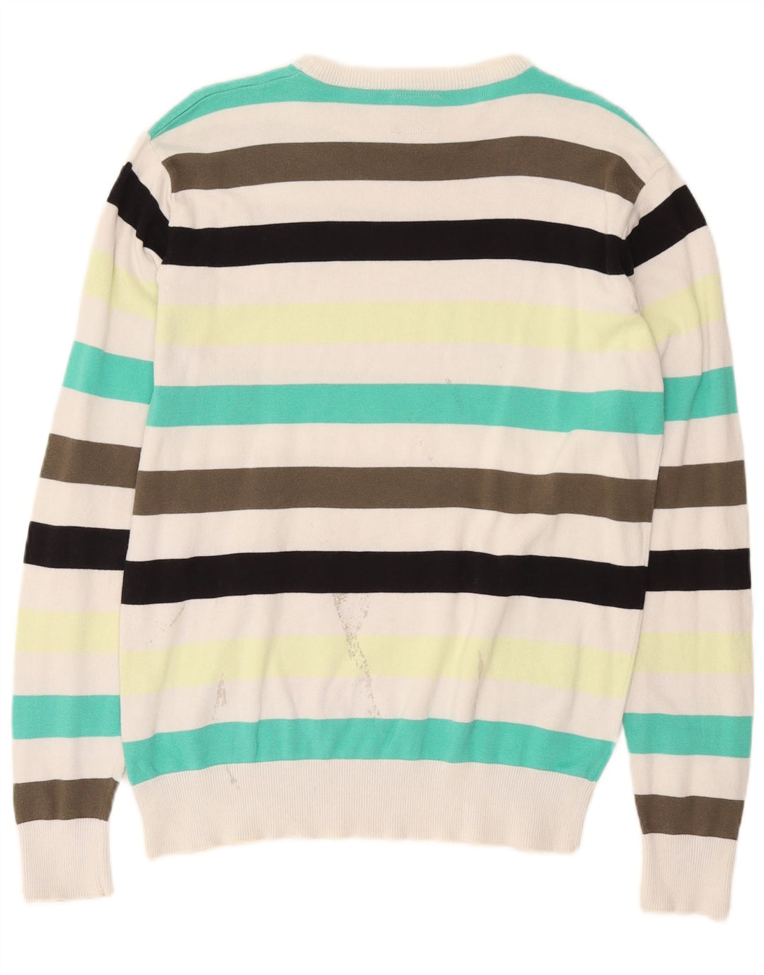 Jack & Jones Ανδρικό πουλόβερ με λαιμόκοψη μεγάλο, πολύχρωμο ριγέ