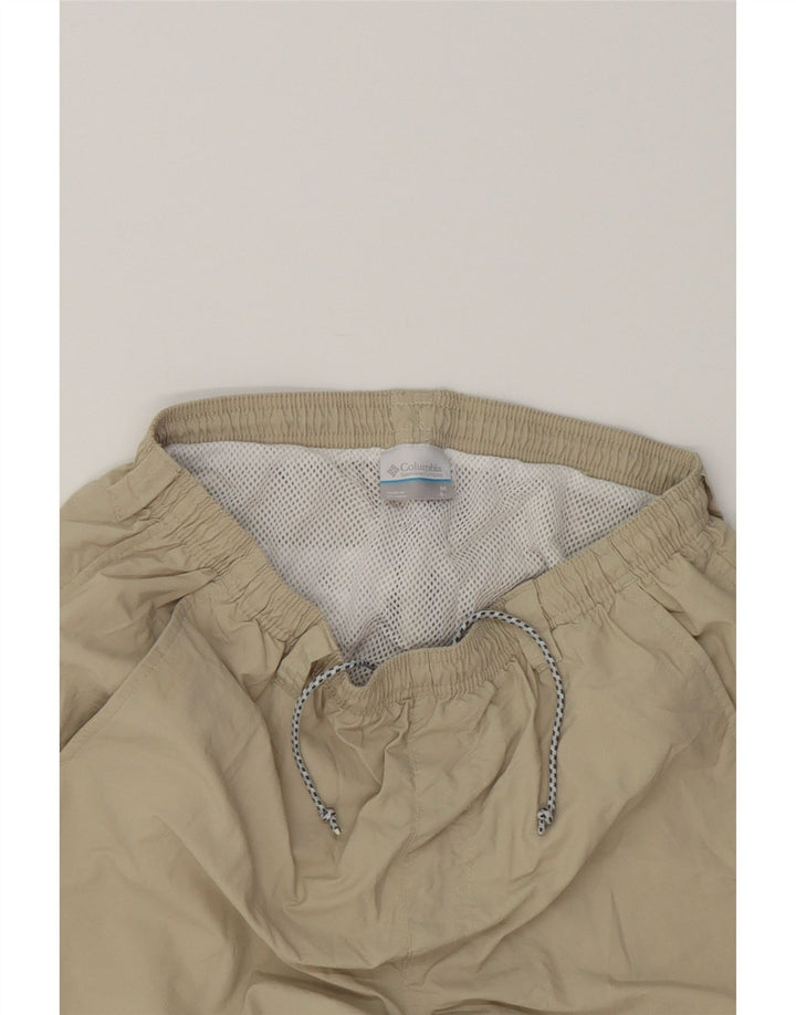 COLUMBIA Womens Swimming Shorts UK 12 Medium  Beige Polyester Vintage Columbia and Second-Hand Columbia from Messina Hembry 