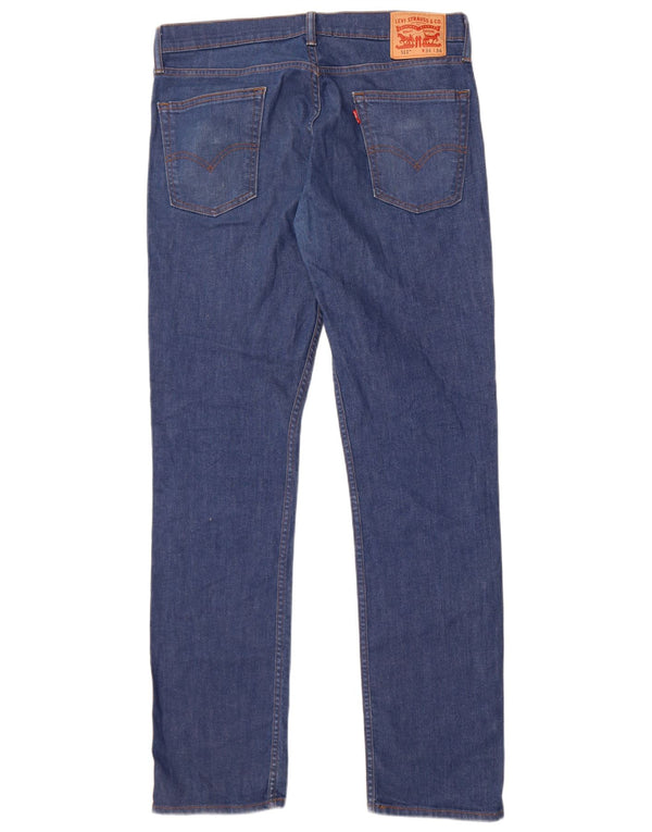 Levi's Mens 511 Slim Jeans 34 L34 Blue Cotton