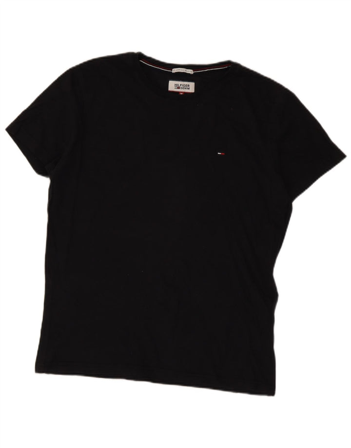 Ανδρικό T-Shirt Tommy Hilfiger Top Μεσαίο μαύρο βαμβακερό