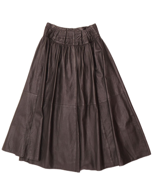 Γυναικεία ψηλόμεση δερμάτινη φούστα Avedon W24 Small Black