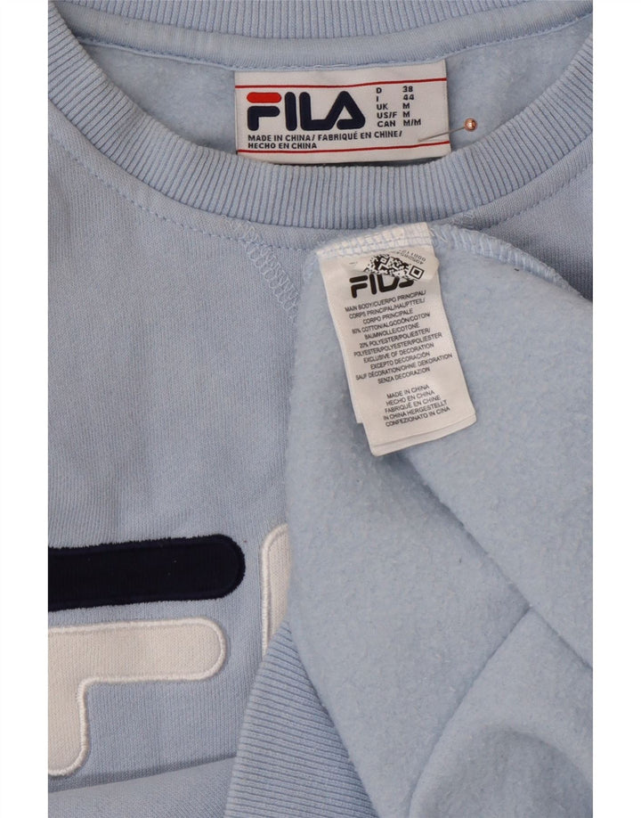Γυναικείο γραφικό φούτερ FILA Jumper UK 14 Medium Blue Colorblock Βαμβακερό
