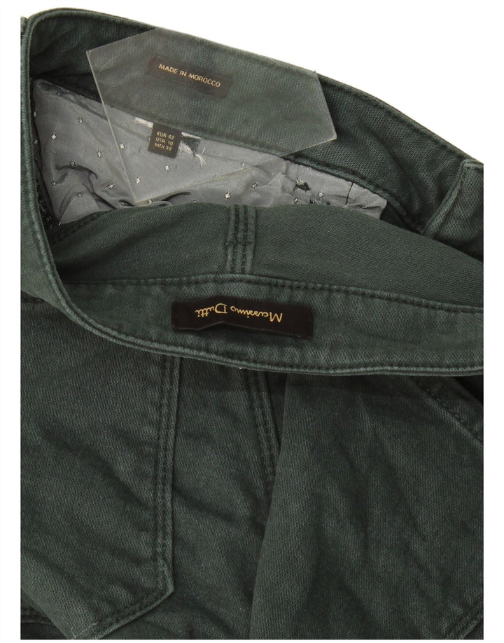 Massimo Dutti Γυναικείο ίσιο τζιν EU 42 Large W32 L28 Green