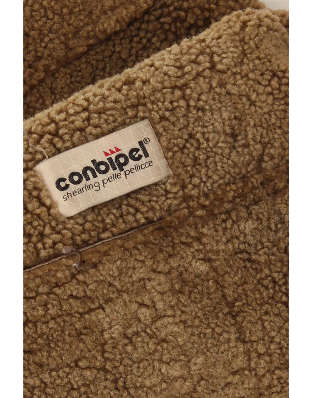 Conbipel Γυναικείο Παλτό Shearling UK 14 Μεγάλο Καφέ