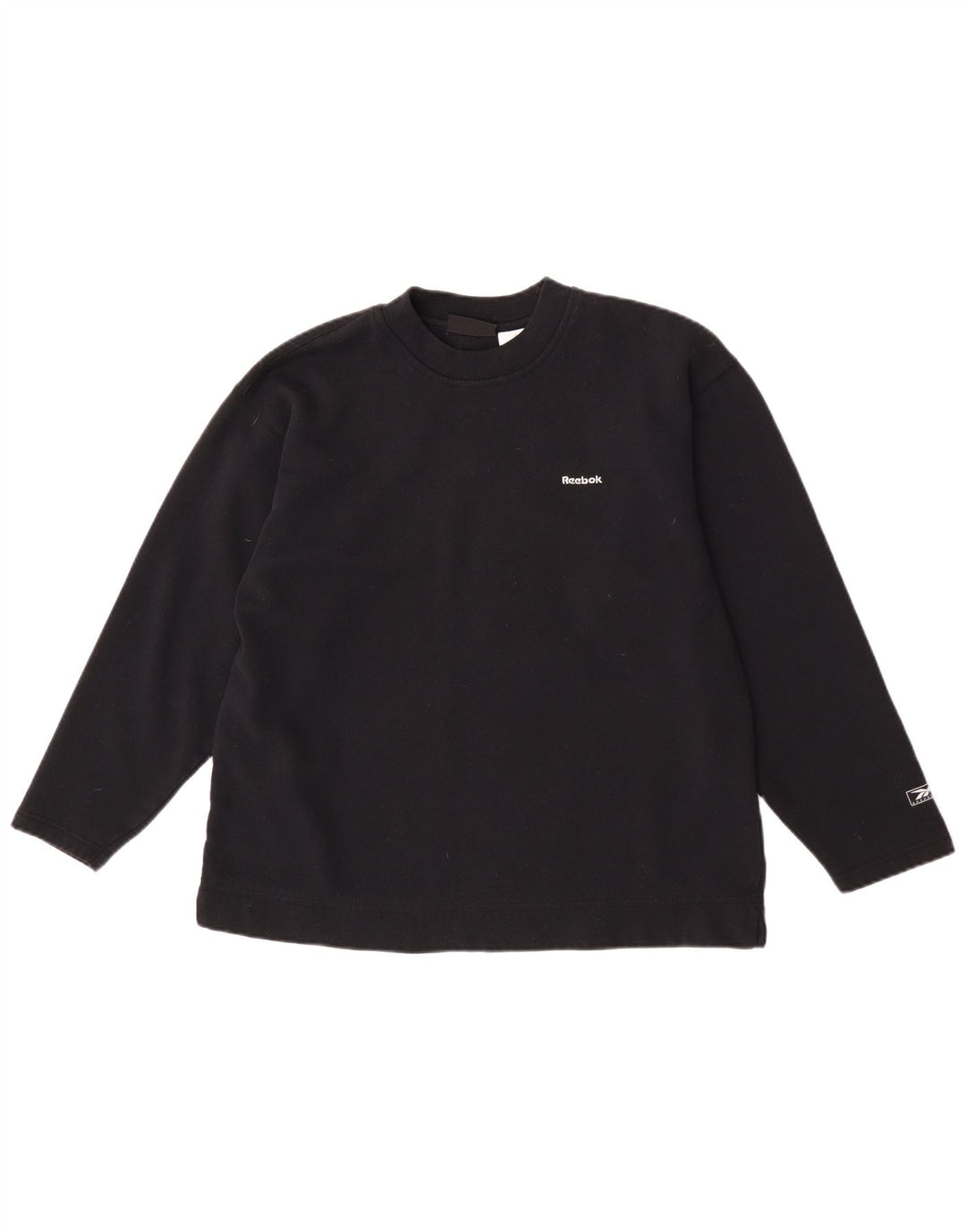 Reebok Γυναικεία Φούτερ Jumper UK 12 Medium Black Polyester