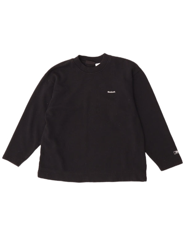 Reebok Γυναικεία Φούτερ Jumper UK 12 Medium Black Polyester