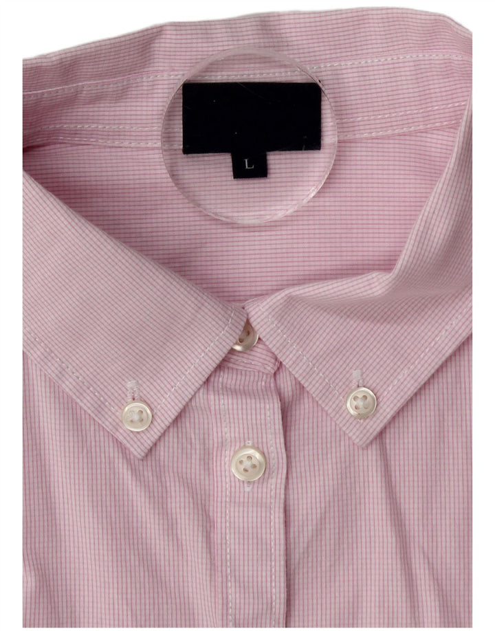 Kappa γυναικείο πουκάμισο UK 16 Large Pink Check Cotton
