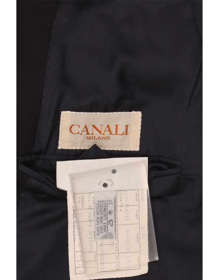 Canali Ανδρικό μπουφάν Blazer 2 κουμπιών IT 58 4XL Navy Blue New Wool