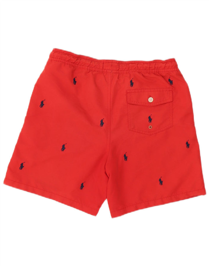 Γραφικό ανδρικό σορτς κολύμβησης Polo Ralph Lauren Μικρό κόκκινο πολυεστέρα