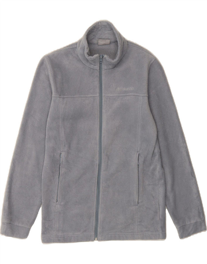 COLUMBIA Girls Fleece Jacket 14-15 Years Large Grey Polyester Vintage Columbia and Second-Hand Columbia from Messina Hembry 