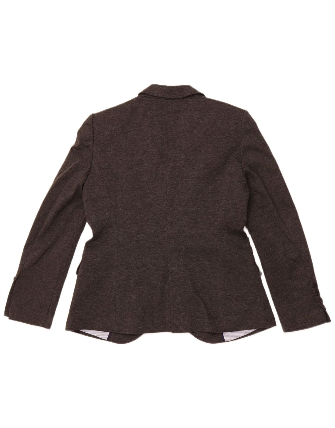 ZARA Γυναικείο Μπουφάν 1 Κουμπί Blazer UK 18 XL Γκρι Πολυεστέρας