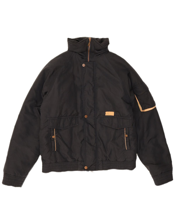 ALVIERO MARTINI Γυναικείο μπουφάν με επένδυση UK 18 XL Μαύρο