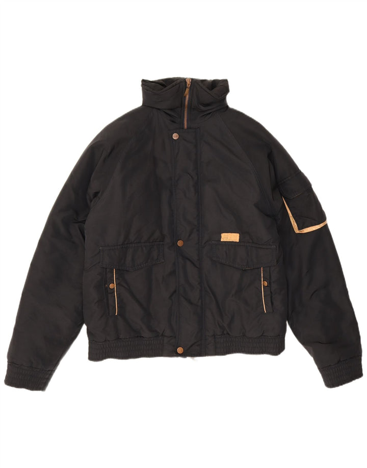 ALVIERO MARTINI Γυναικείο μπουφάν με επένδυση UK 18 XL Μαύρο
