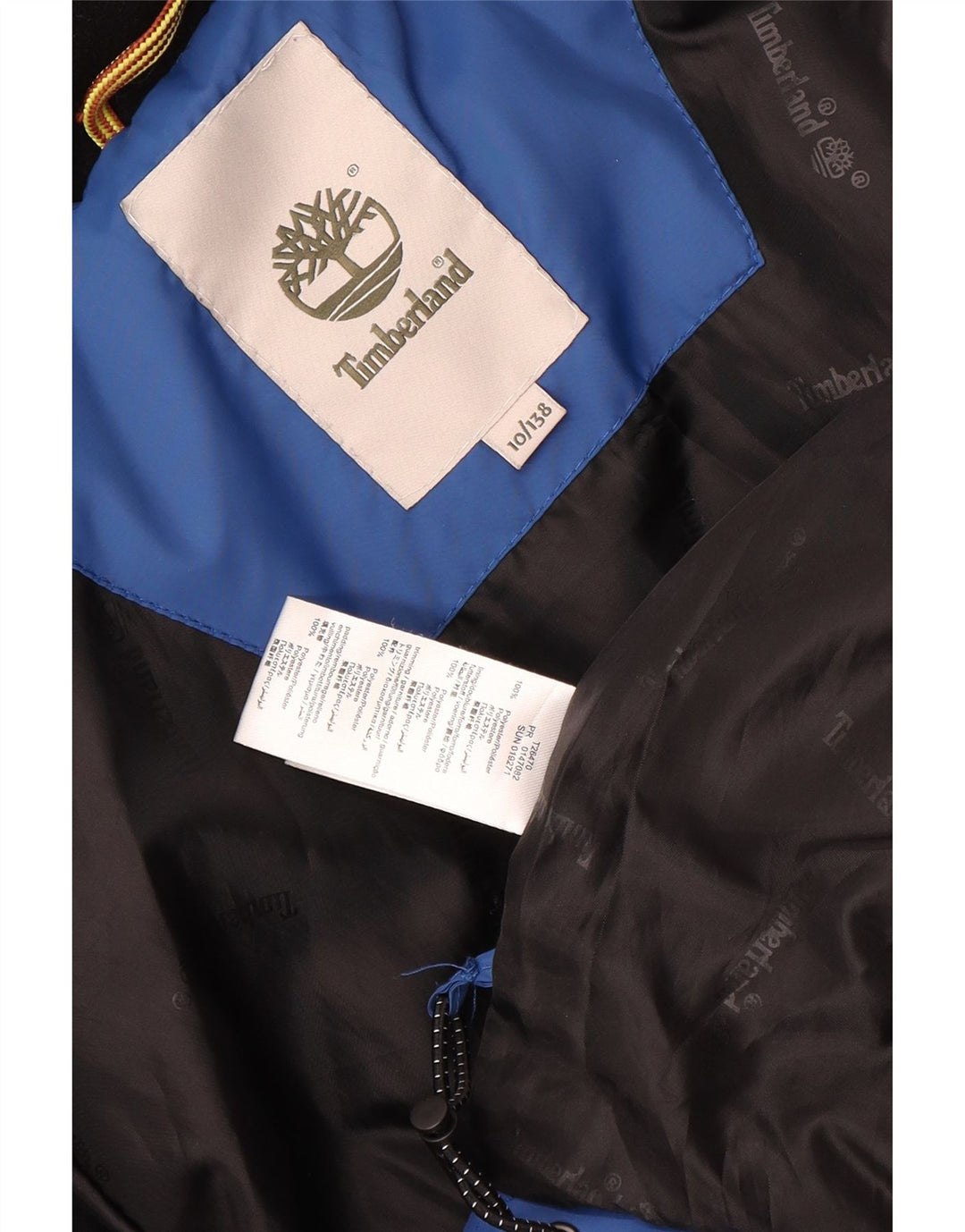 Μπουφάν Timberland Boys Hooded Gadded Jacket 9-10 Years Blue Polyester