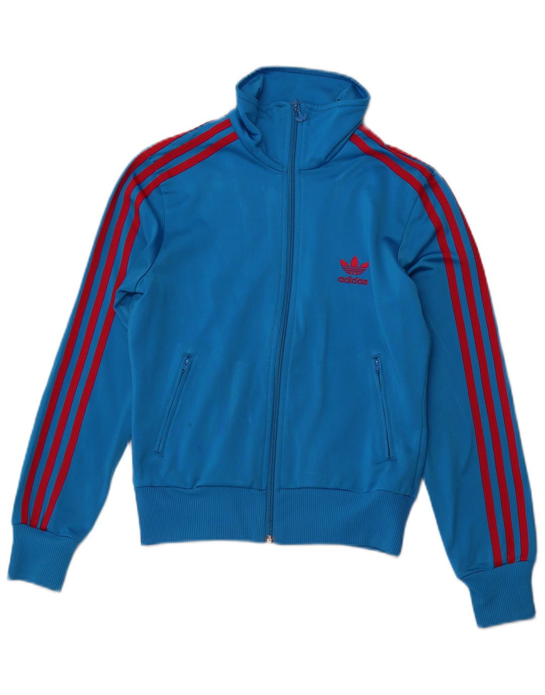 Γυναικεία αθλητική φόρμα γραφικών Adidas Top Jacket EU 36 Small Blue Polyester