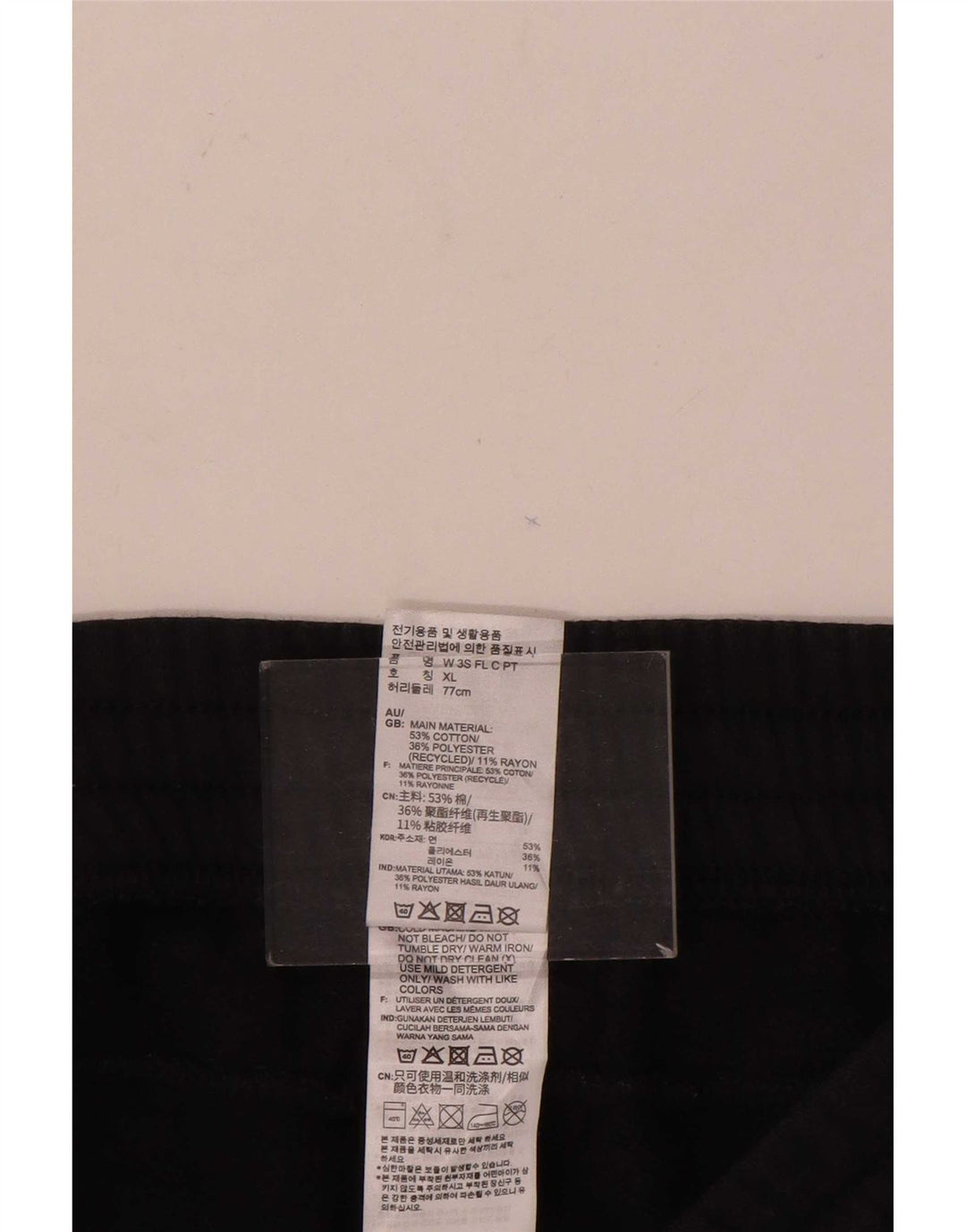 Ανδρική φόρμα Adidas Παντελόνι Joggers Μεσαίο μαύρο βαμβακερό