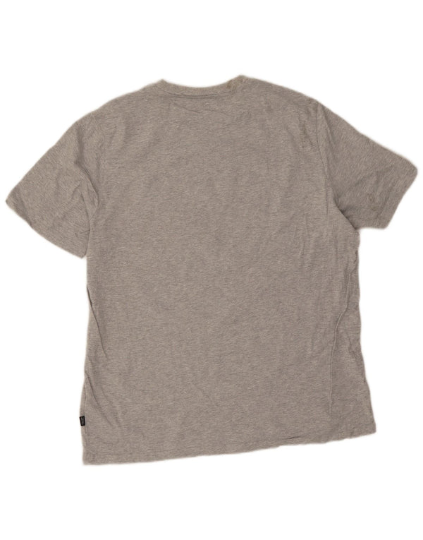 Ανδρικό γραφικό T-Shirt Puma Top Larg γκρι βαμβακερό