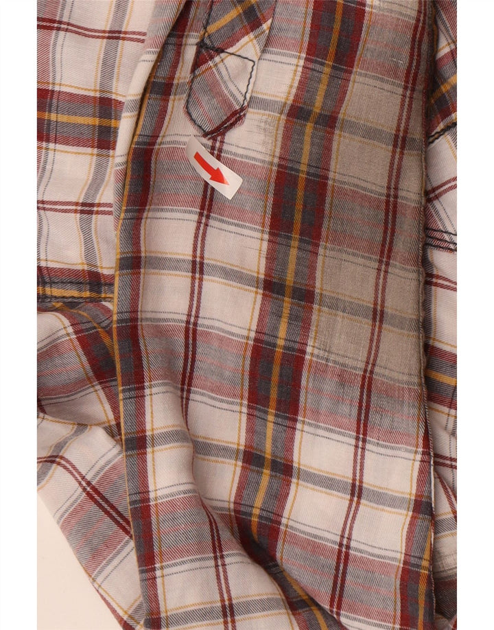 Ανδρικό καρό φανελένιο πουκάμισο BKE XL Βουργουνδό βαμβακερό