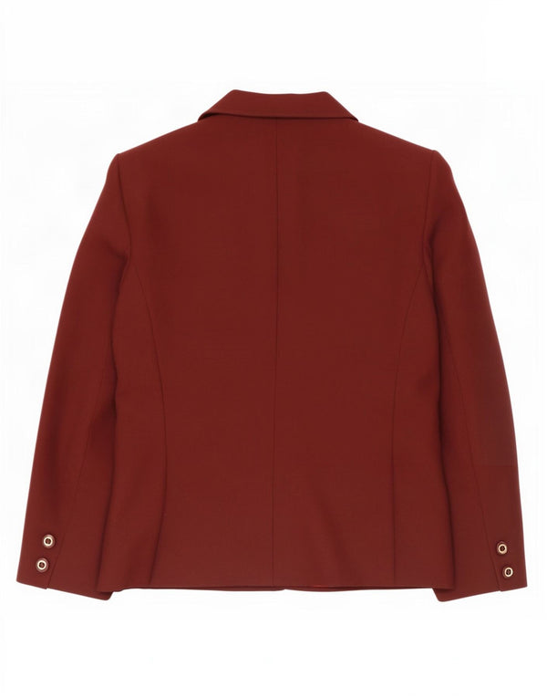 El Encore Γυναικείο σακάκι με 3 κουμπιά UK 14 Medium Burgundy Polyester