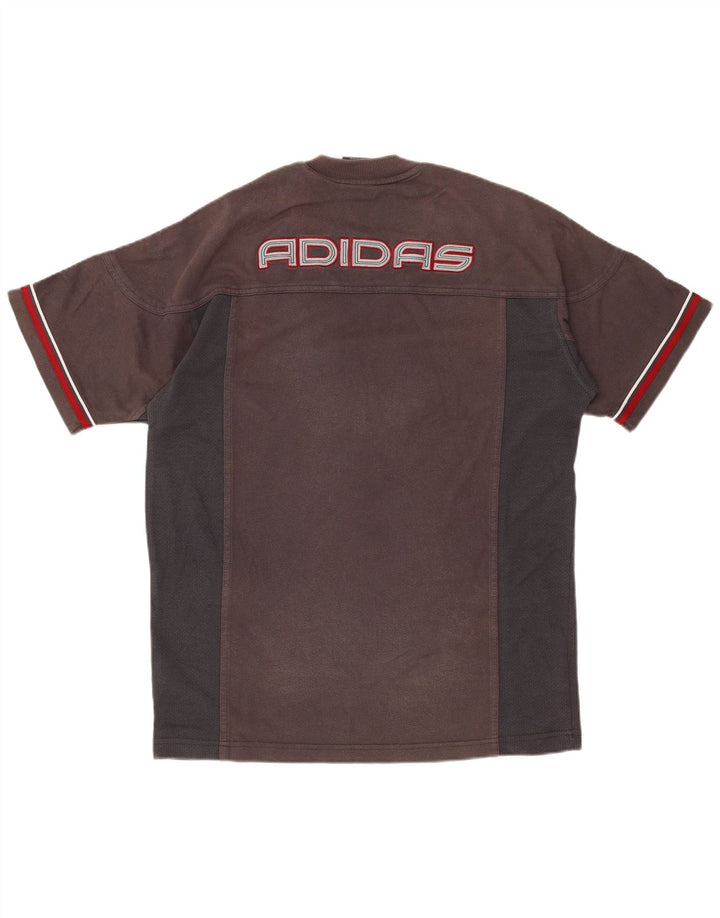 Ανδρικό γραφικό μπλουζάκι ADIDAS Top XS Γκρι χρώματος βαμβακερό