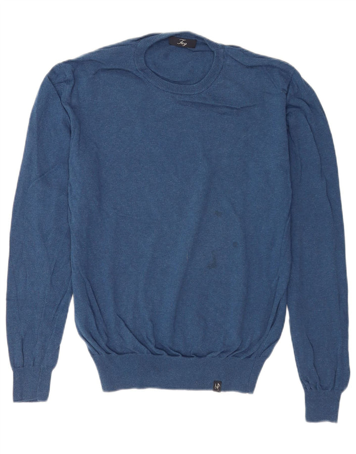 Πουλόβερ Fay Mens Crew Neck Jumper Medium Blue